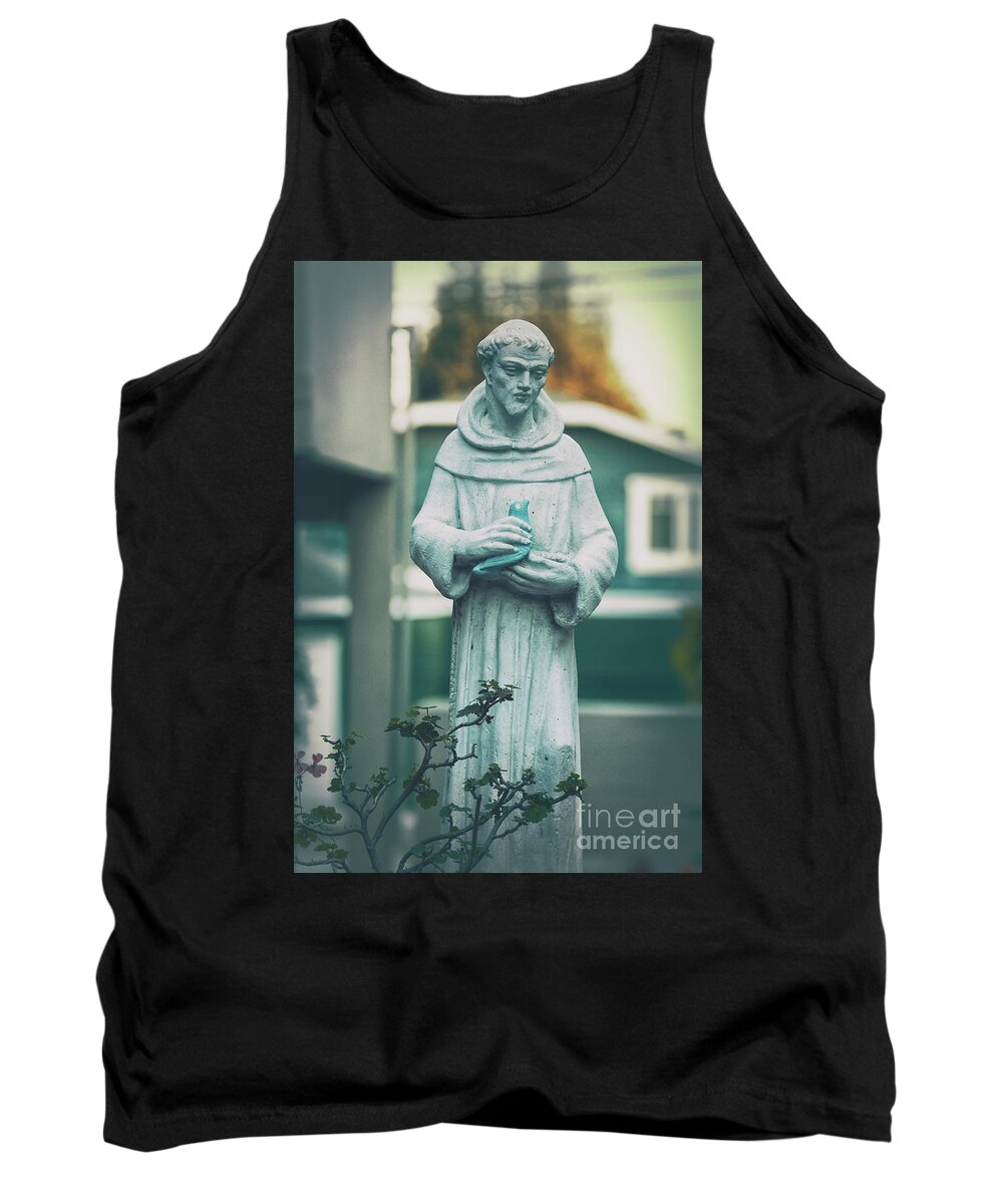Saint Francis Of Assisi Tank Top featuring the photograph Saint Francis of Assisi, Pray for Us by Davy Cheng