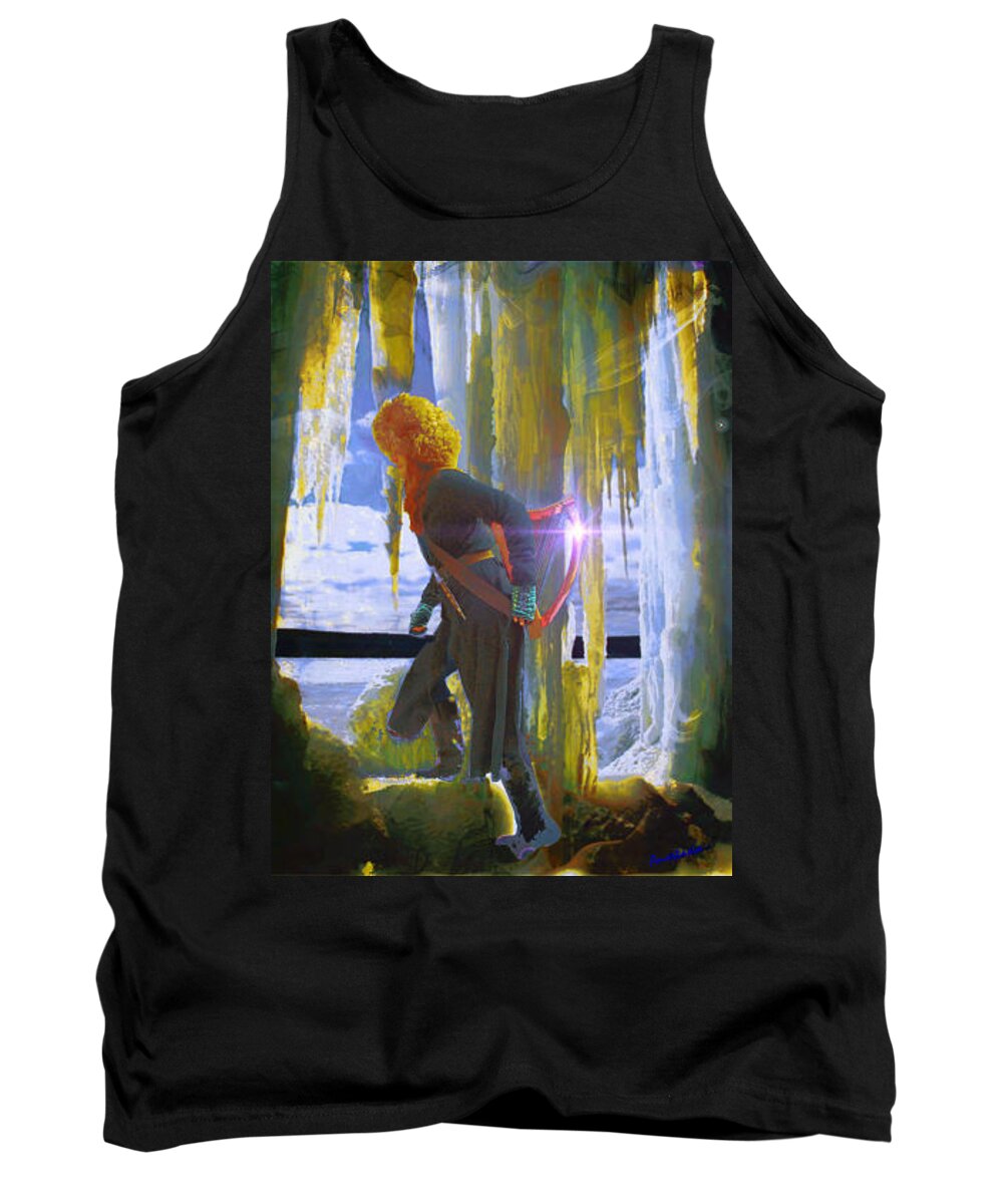 Icicles Tank Top featuring the photograph Sarkis Passes Through the Ice Curtain by Anastasia Savage Ealy