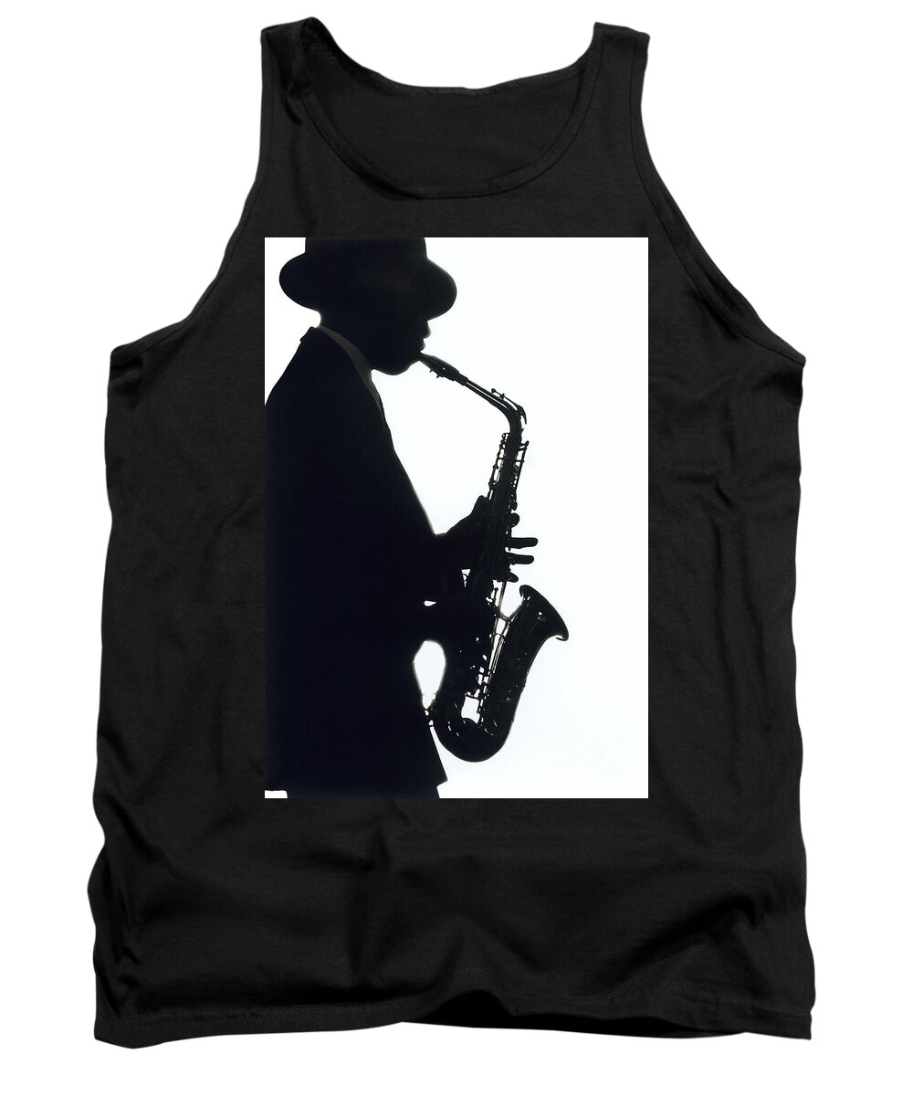 Sax Tank Top featuring the photograph Sax 2 by Tony Cordoza