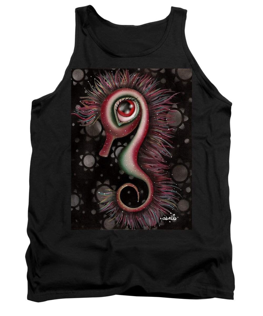 Seahorse Tank Top featuring the painting Seahorse by Abril Andrade