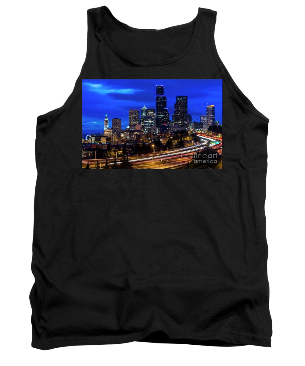 Cityscapes Tank Top featuring the photograph Seattle Skyline by Sal Ahmed