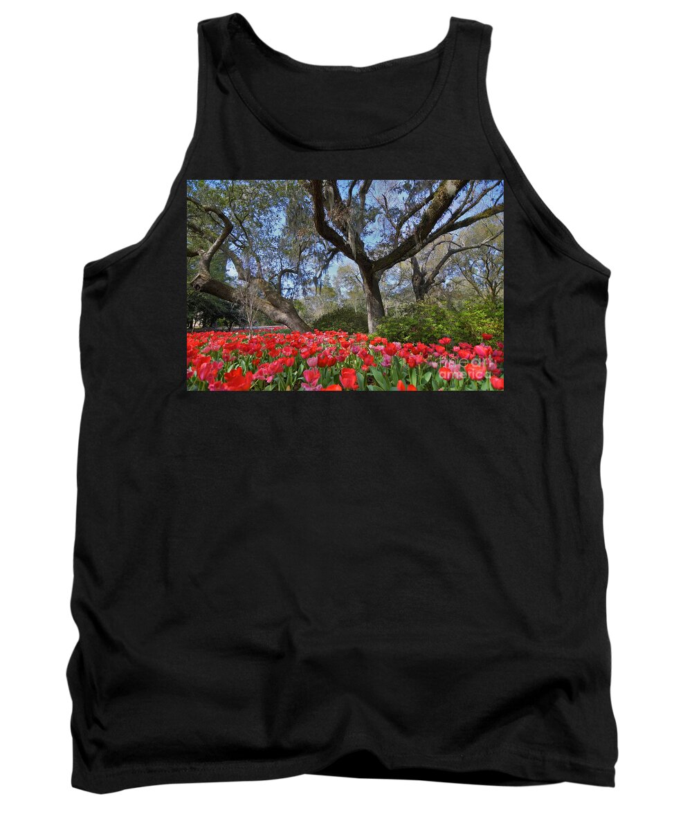 Oak Trees Tank Top featuring the photograph Seeing Red by Julie Adair
