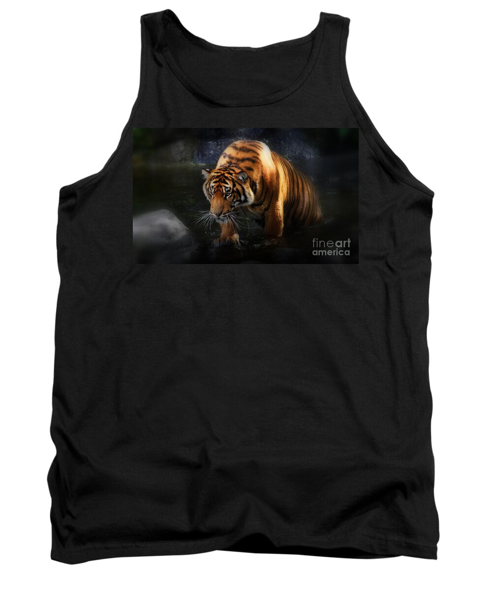 Animals Tank Top featuring the photograph Shadows and Light by Kym Clarke