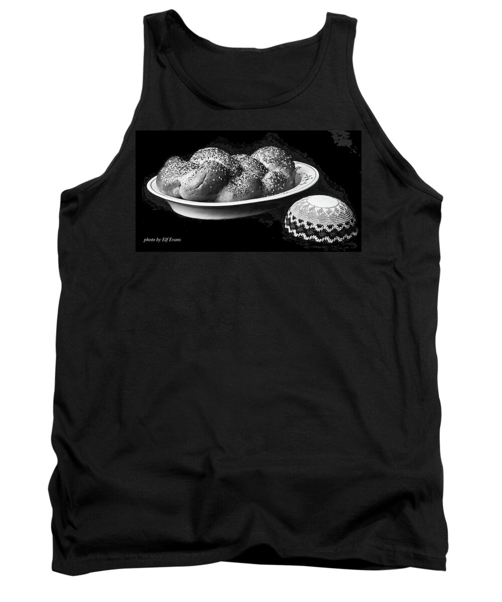 Challah Tank Top featuring the photograph Shalom by Elf EVANS