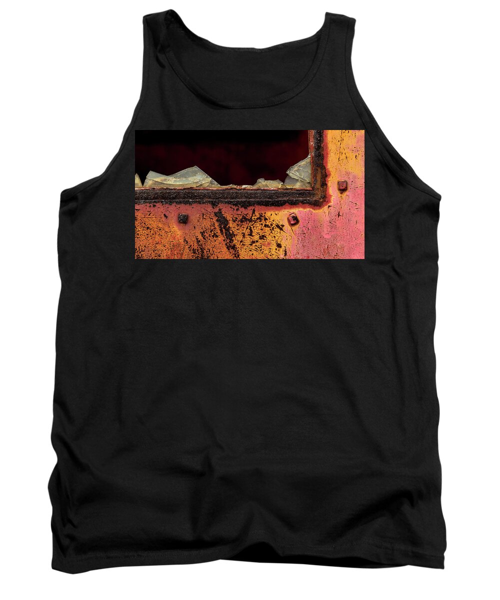 Shattered Window Tank Top featuring the photograph Shattered by Holly Ross