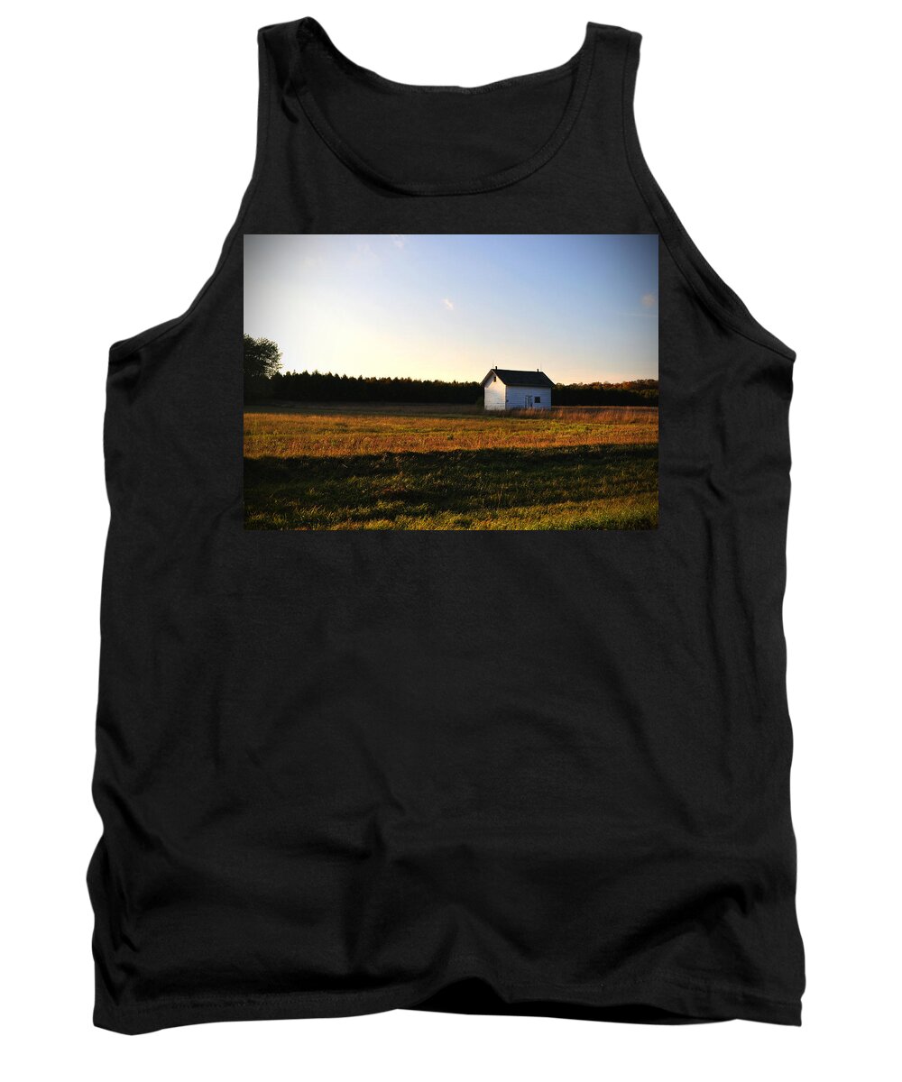 Fall Tank Top featuring the photograph Shed by Tim Nyberg