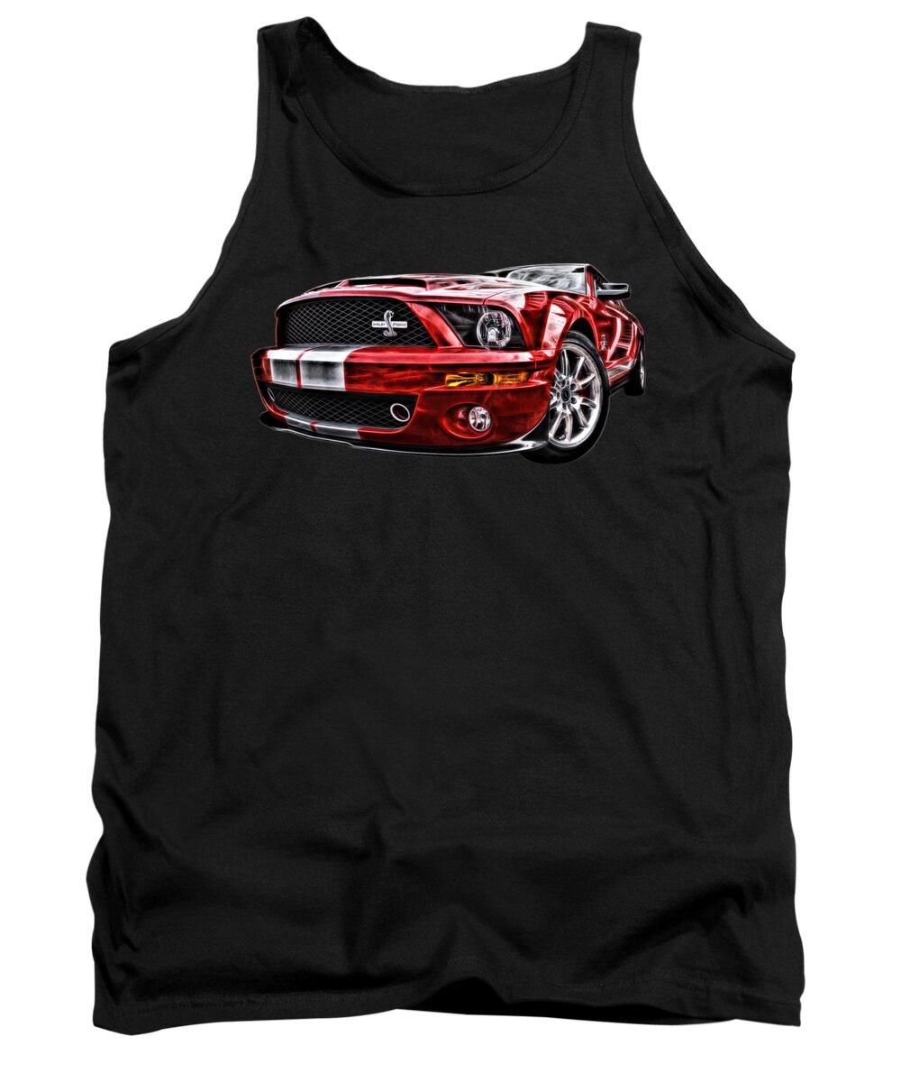 Shelby Tank Top featuring the photograph Shelby On Fire by Gill Billington