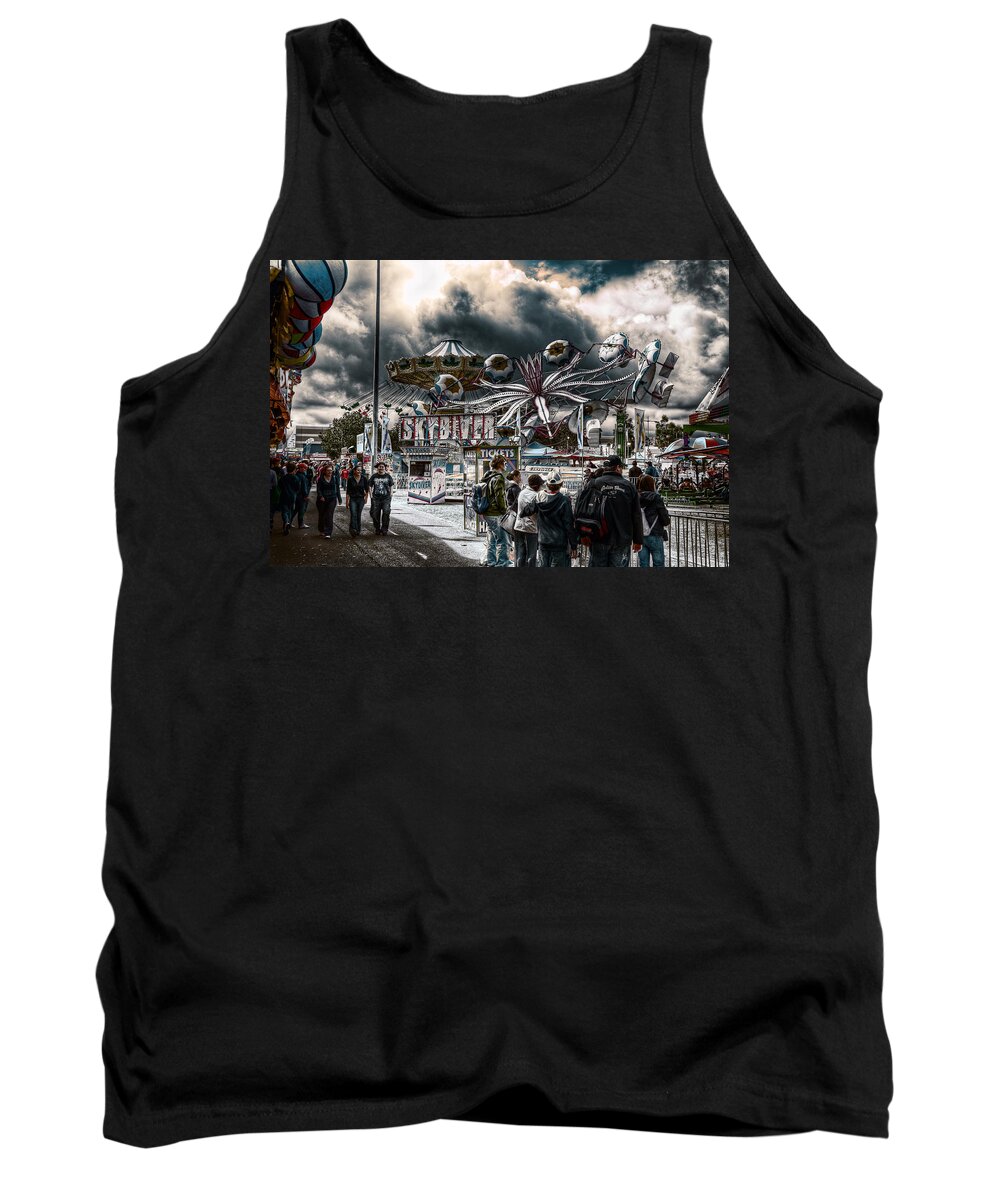 Adelaide Tank Top featuring the photograph Sideshow Alley #1 by Wayne Sherriff