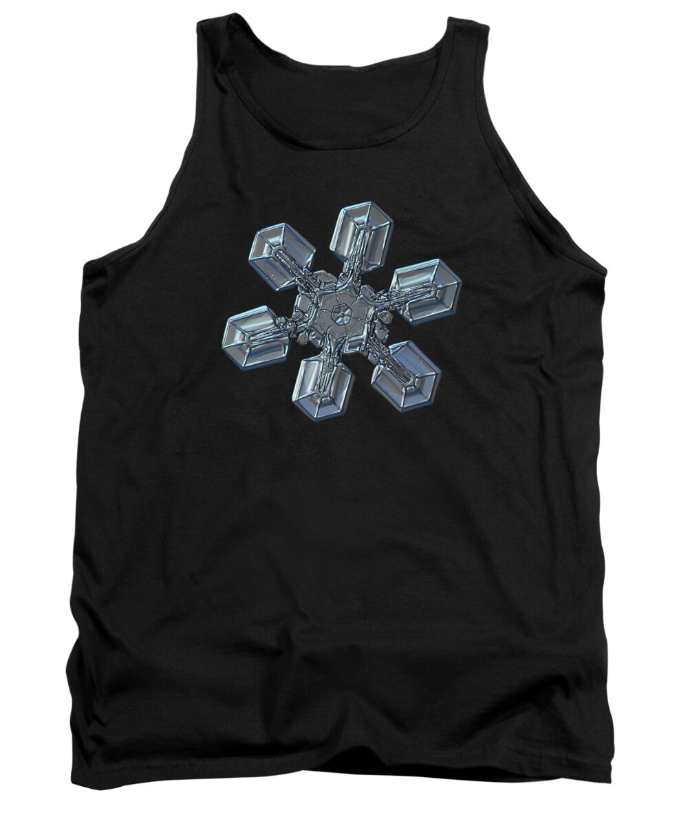 Snowflake Tank Top featuring the photograph Snowflake photo - High voltage by Alexey Kljatov
