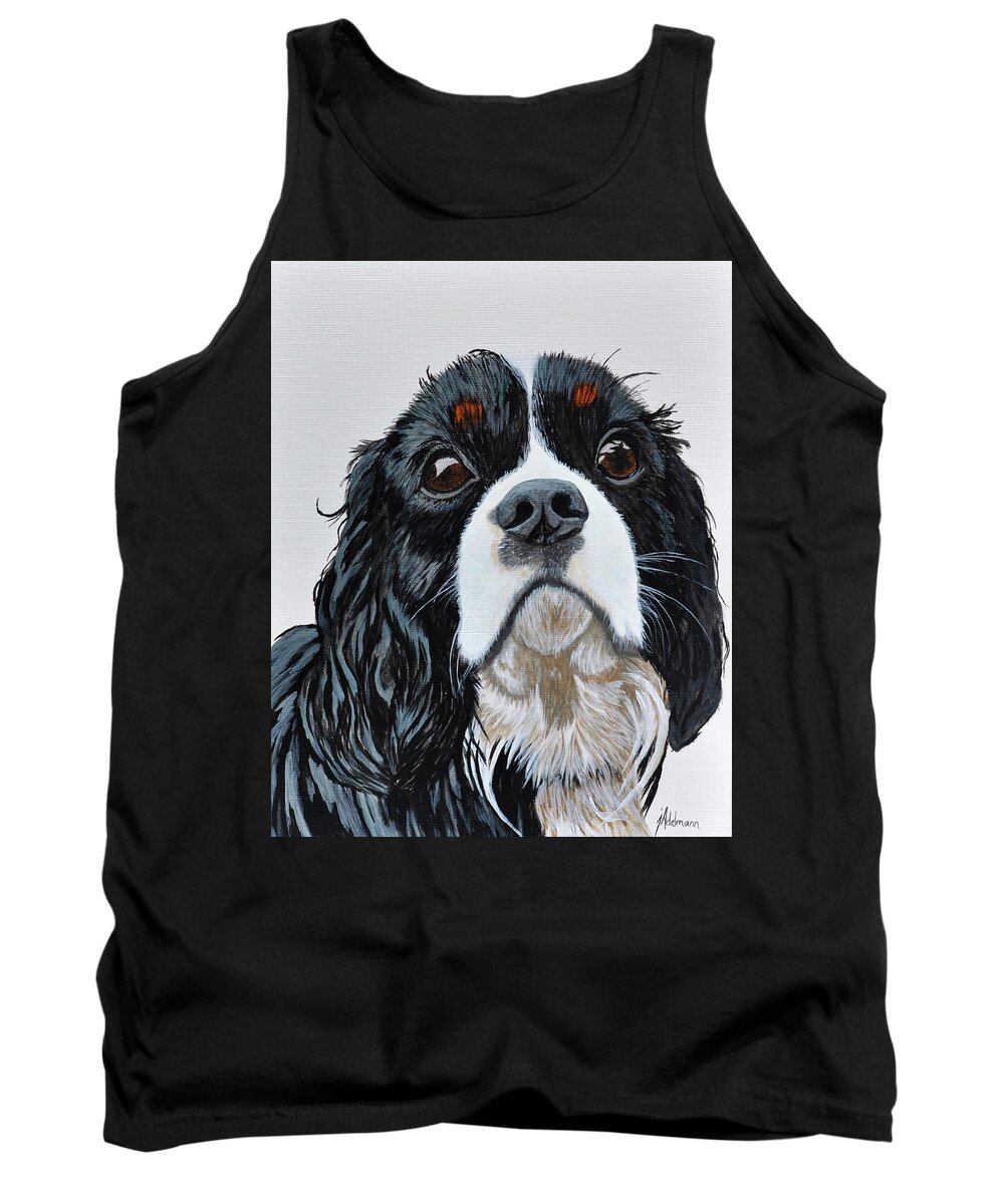 Pet Tank Top featuring the painting Somerset by Jessie Adelmann