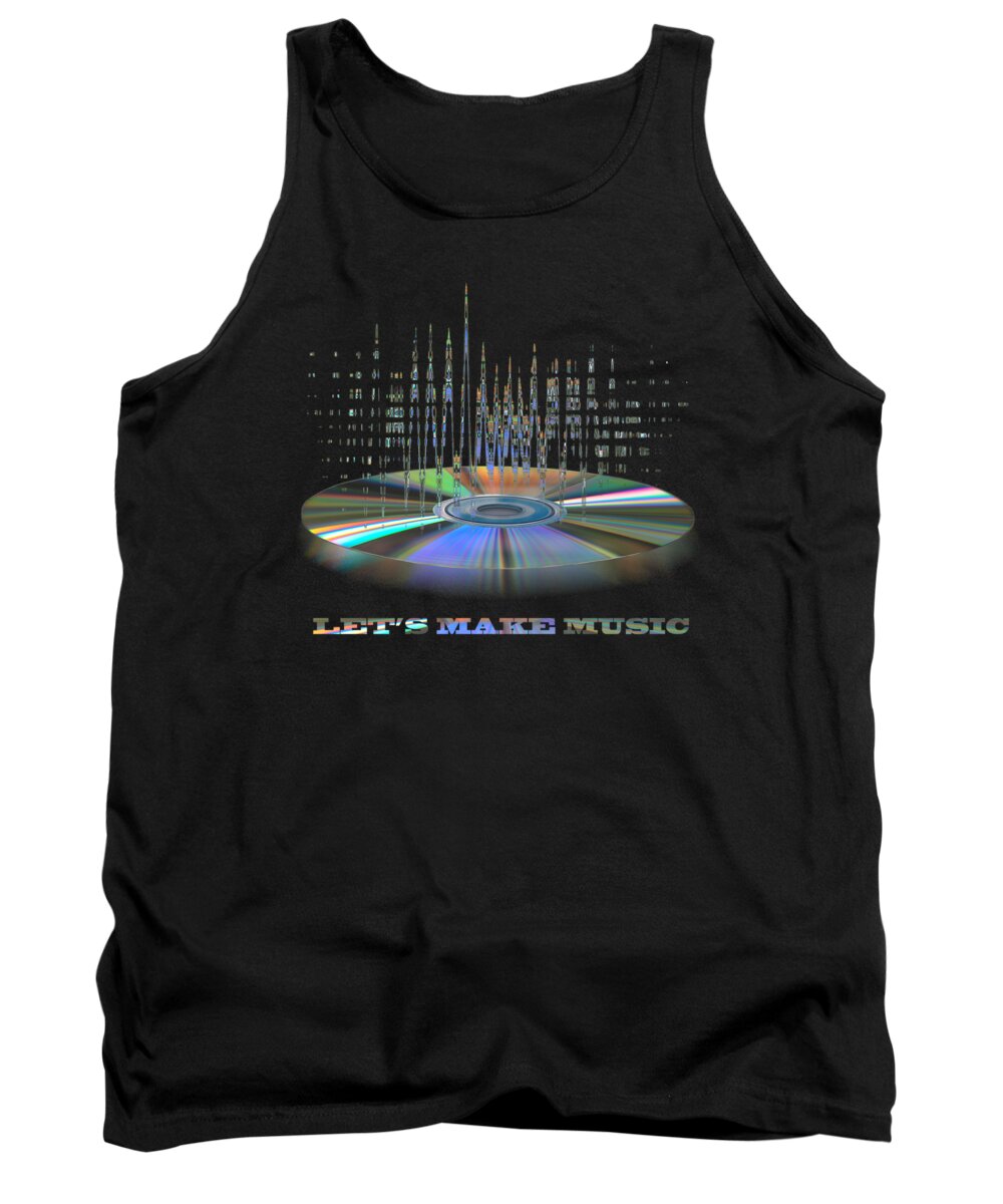 Music Tank Top featuring the photograph Sound Waves by Gill Billington