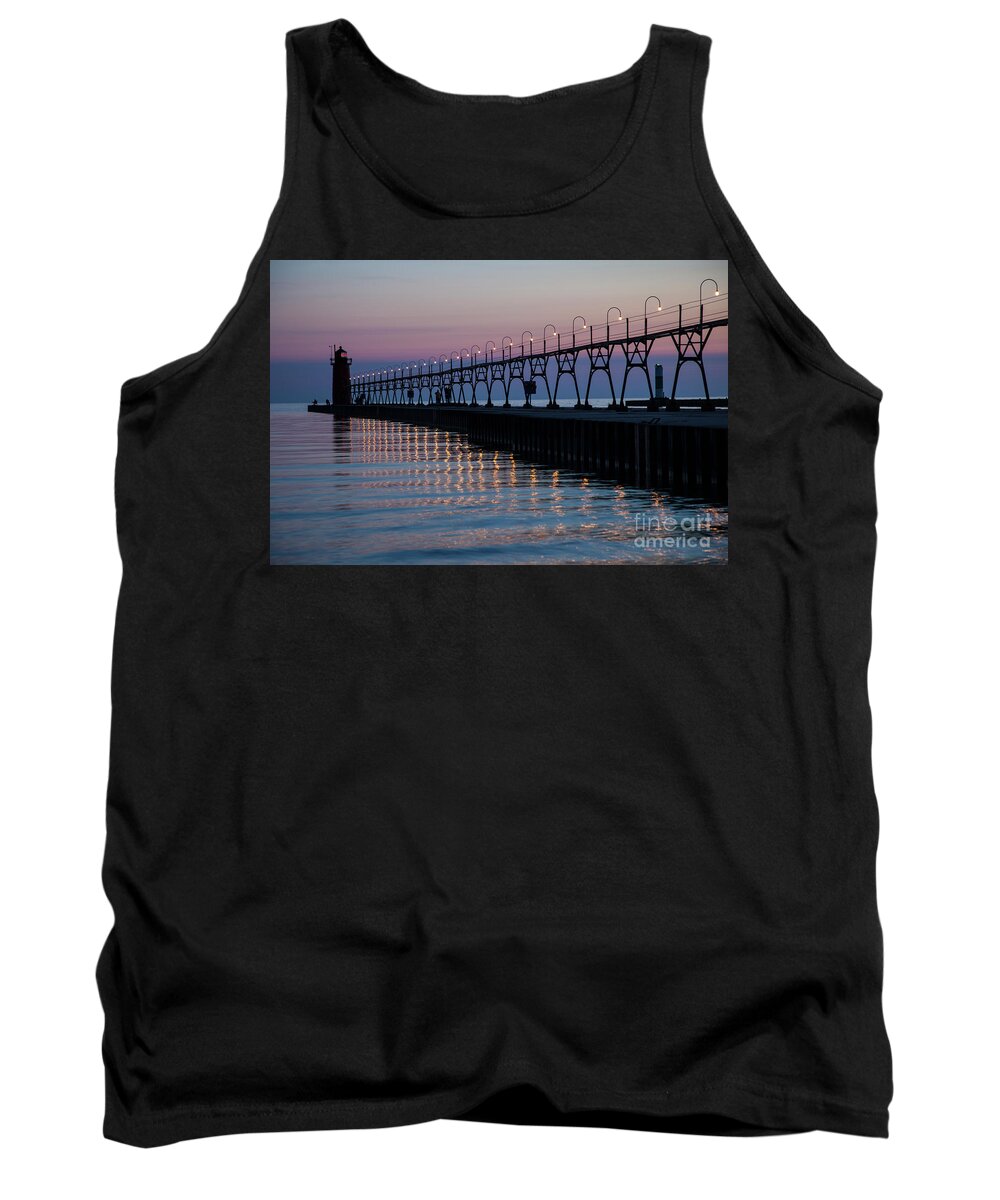 South Haven Tank Top featuring the photograph South Haven Lighthouse by Timothy Johnson