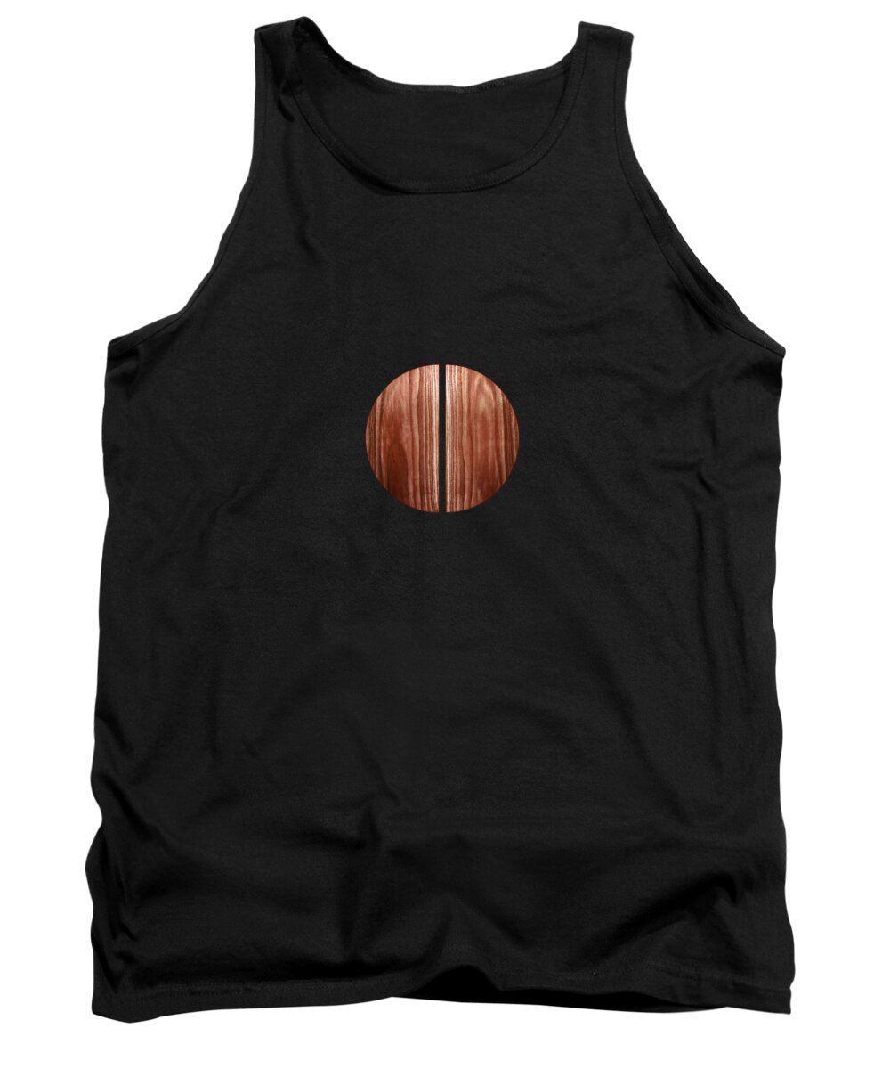 Block Tank Top featuring the photograph Split Circle Red by YoPedro