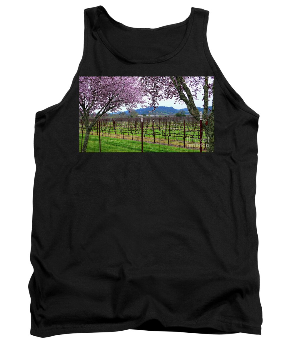 Calistoga Tank Top featuring the photograph Spring Blossoms Near Calistoga by Charlene Mitchell