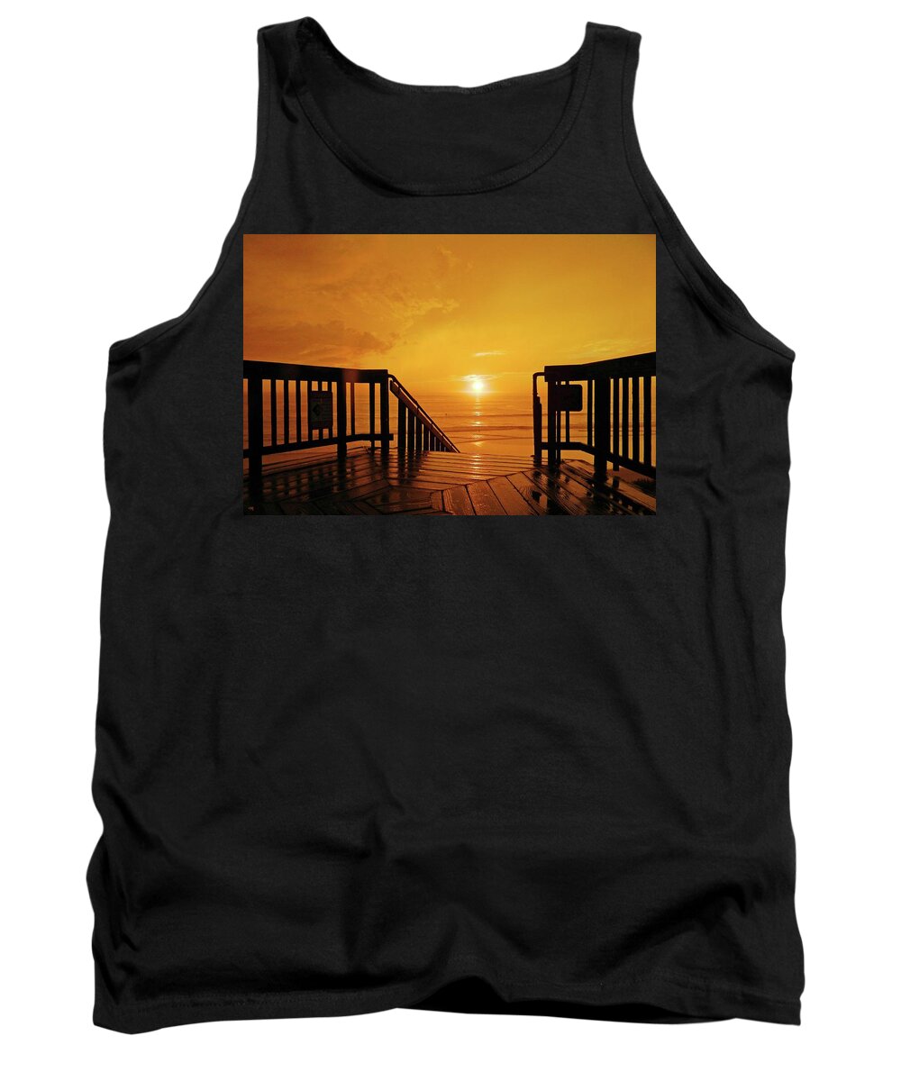 Sunset Tank Top featuring the photograph Stairway To Heaven by Everette McMahan jr