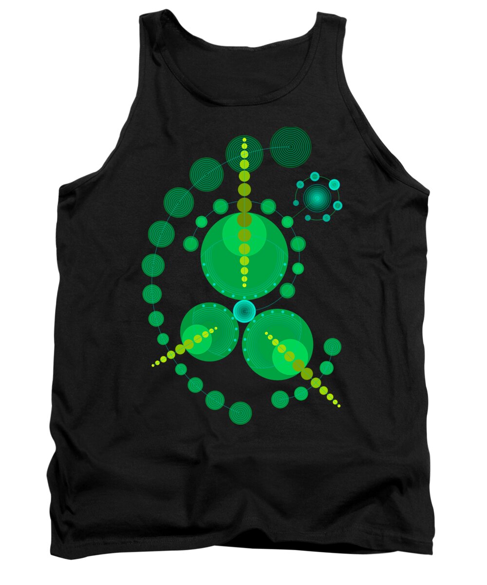 Relief Tank Top featuring the digital art Starship color by DB Artist