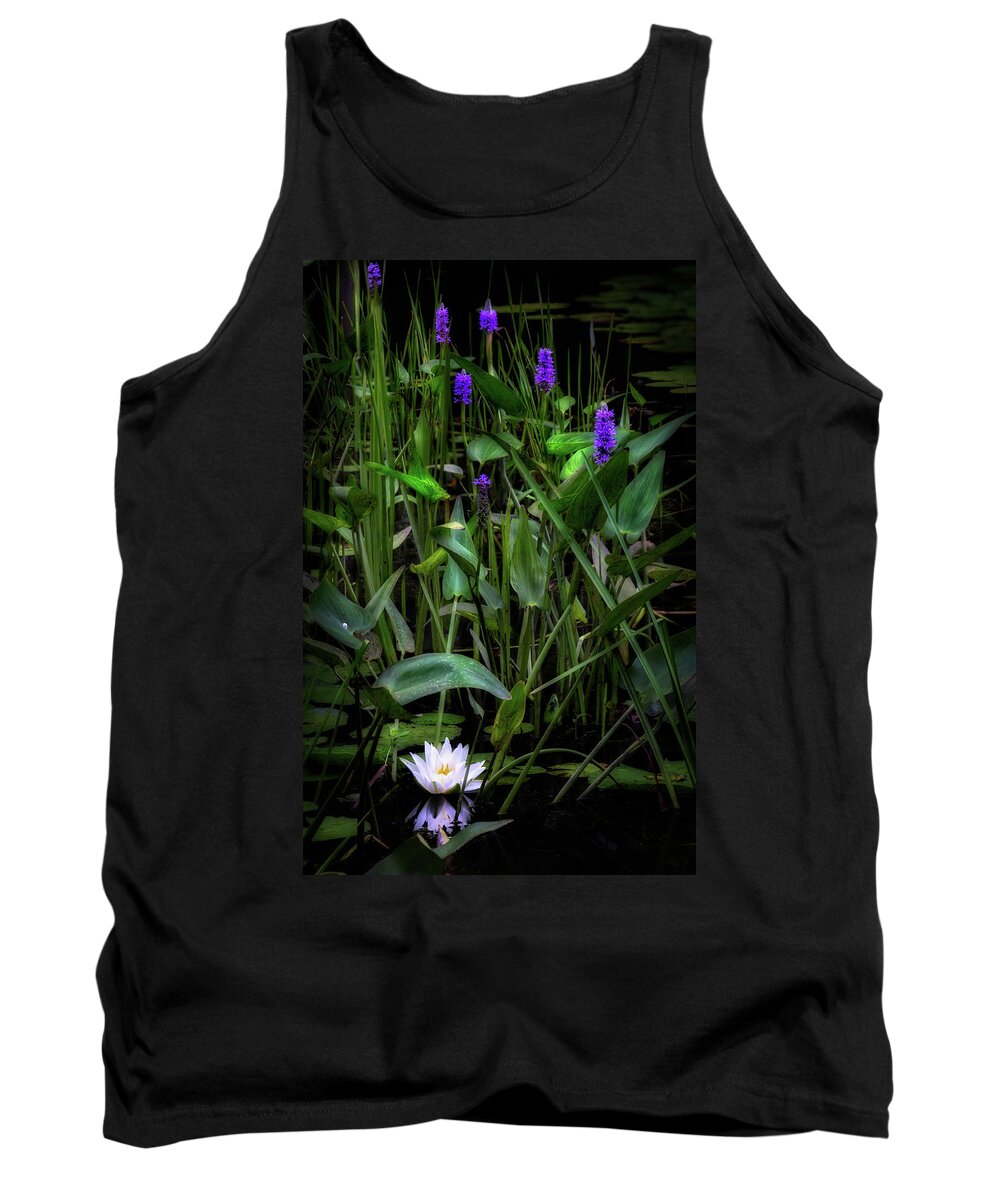 Water Lily Tank Top featuring the photograph Summer Swamp 2017 by Bill Wakeley