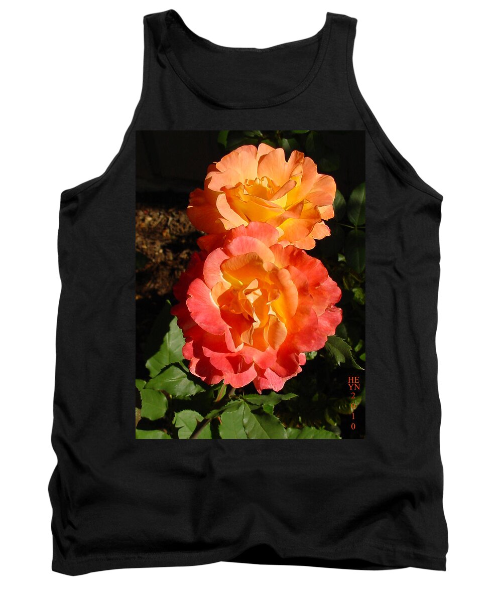 Rose Tank Top featuring the photograph Sunny Roses by Shirley Heyn