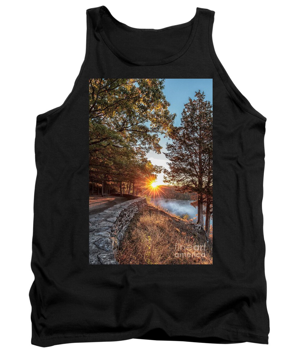 Sunrise Tank Top featuring the photograph Sunrise at Great Bend by Rod Best