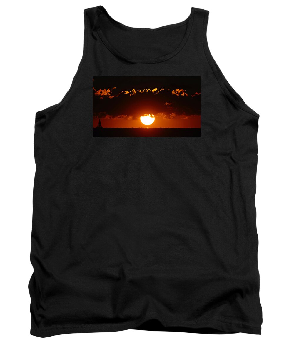 Sun Tank Top featuring the photograph Sunrise Crown by Lawrence S Richardson Jr