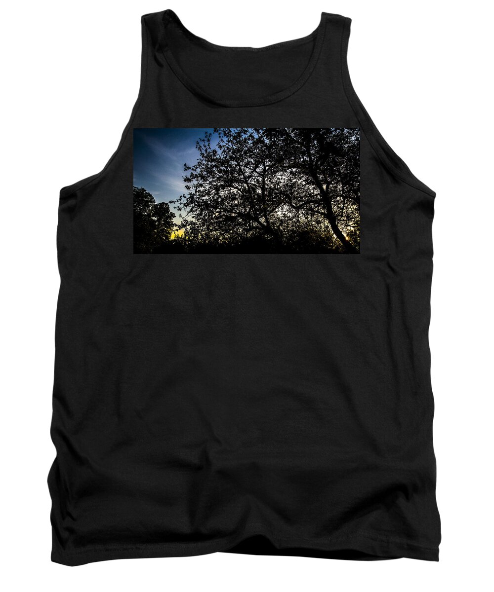 Denver Tank Top featuring the photograph Sunset above Trees by Angus HOOPER III