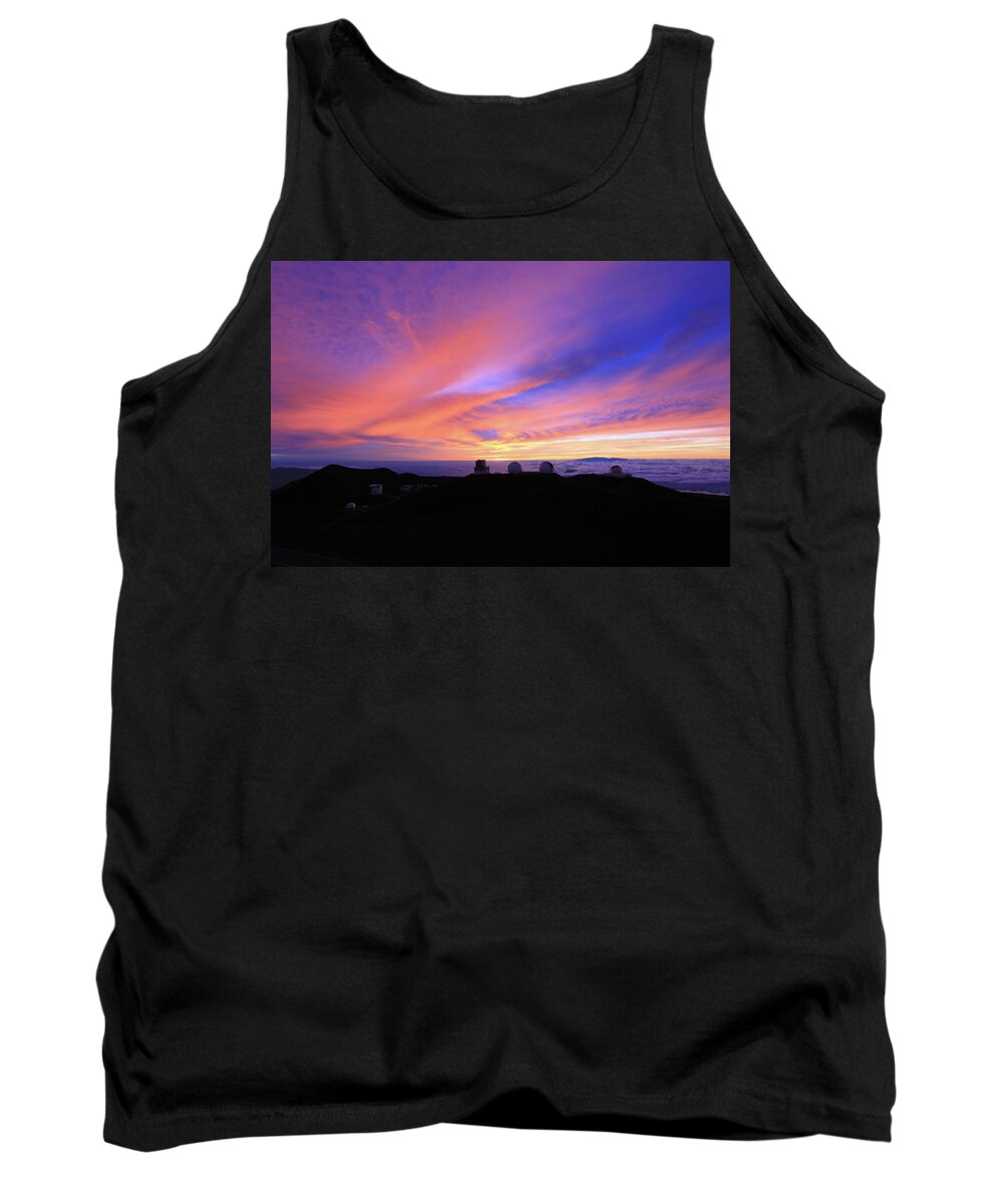  Tank Top featuring the photograph Sunset over the Clouds by M C Hood