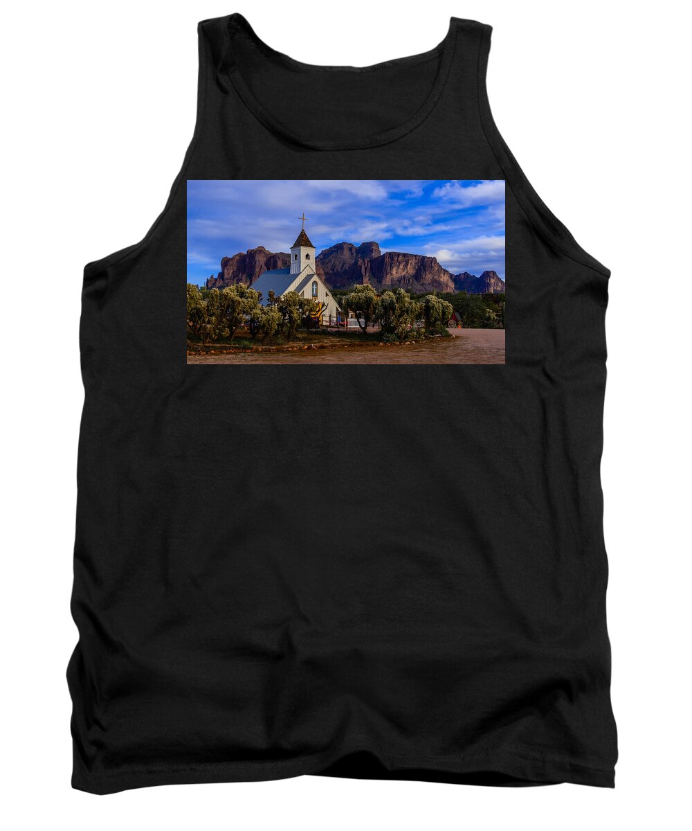 Superstition Tank Top featuring the photograph Superstition Church by Mike Ronnebeck