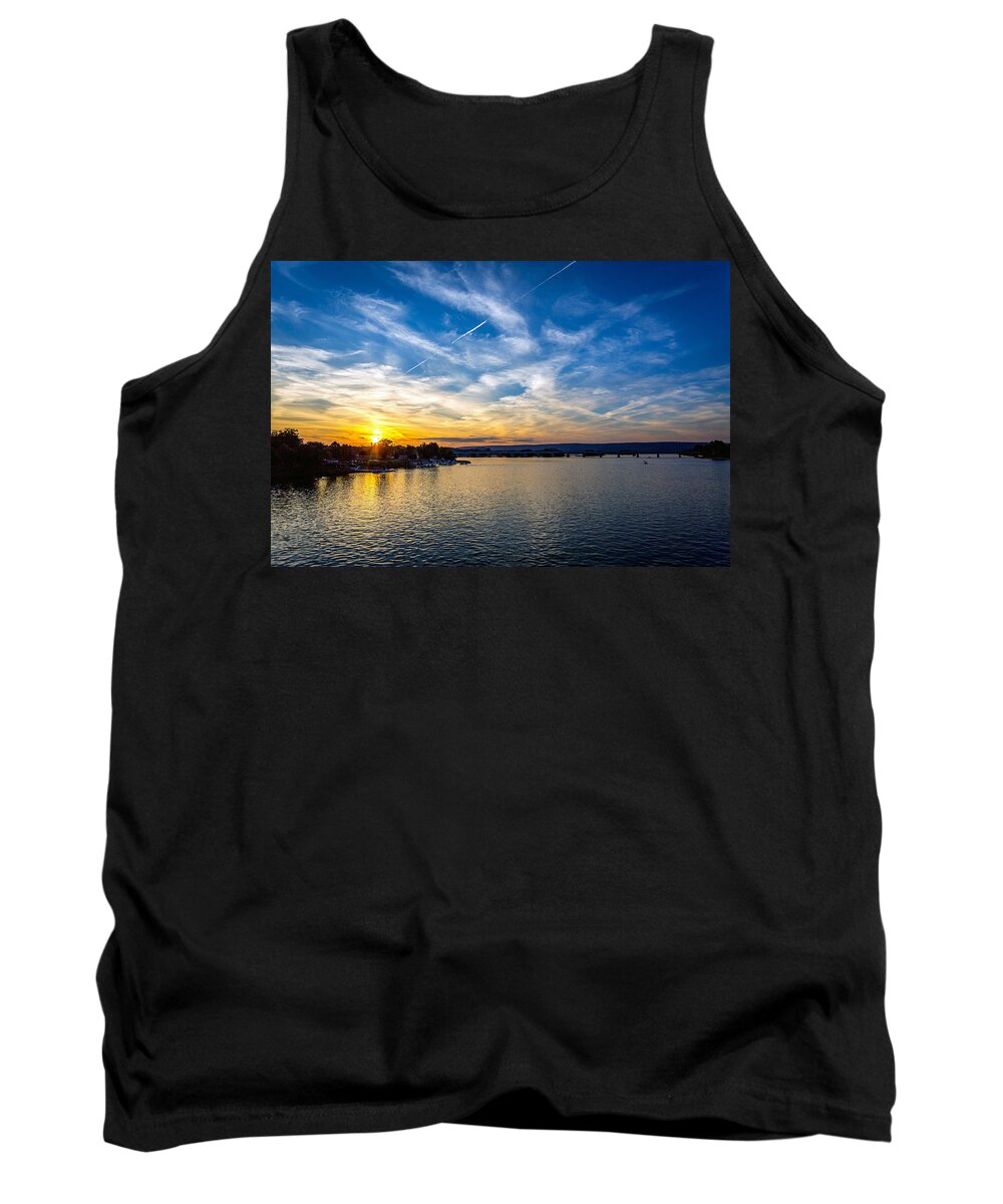 Harrisburg Tank Top featuring the photograph Susquehanna River by The Flying Photographer