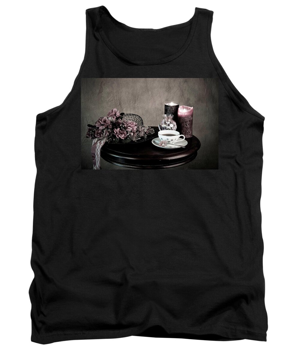 Tea Time Tank Top featuring the photograph Tea Party Time by Sherry Hallemeier