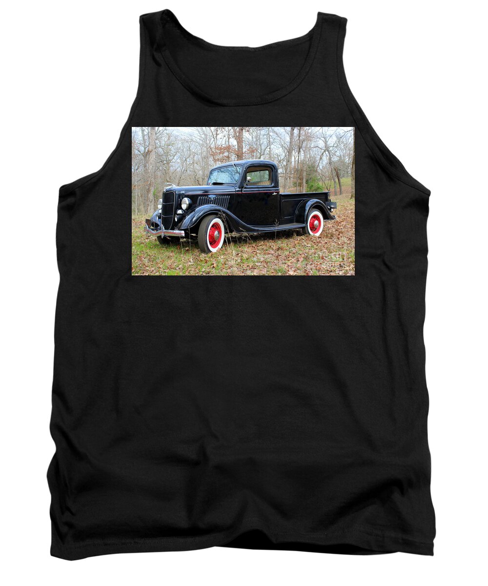 1935 Ford Pickup Tank Top featuring the photograph The 1935 Ford Pickup by Kathy White