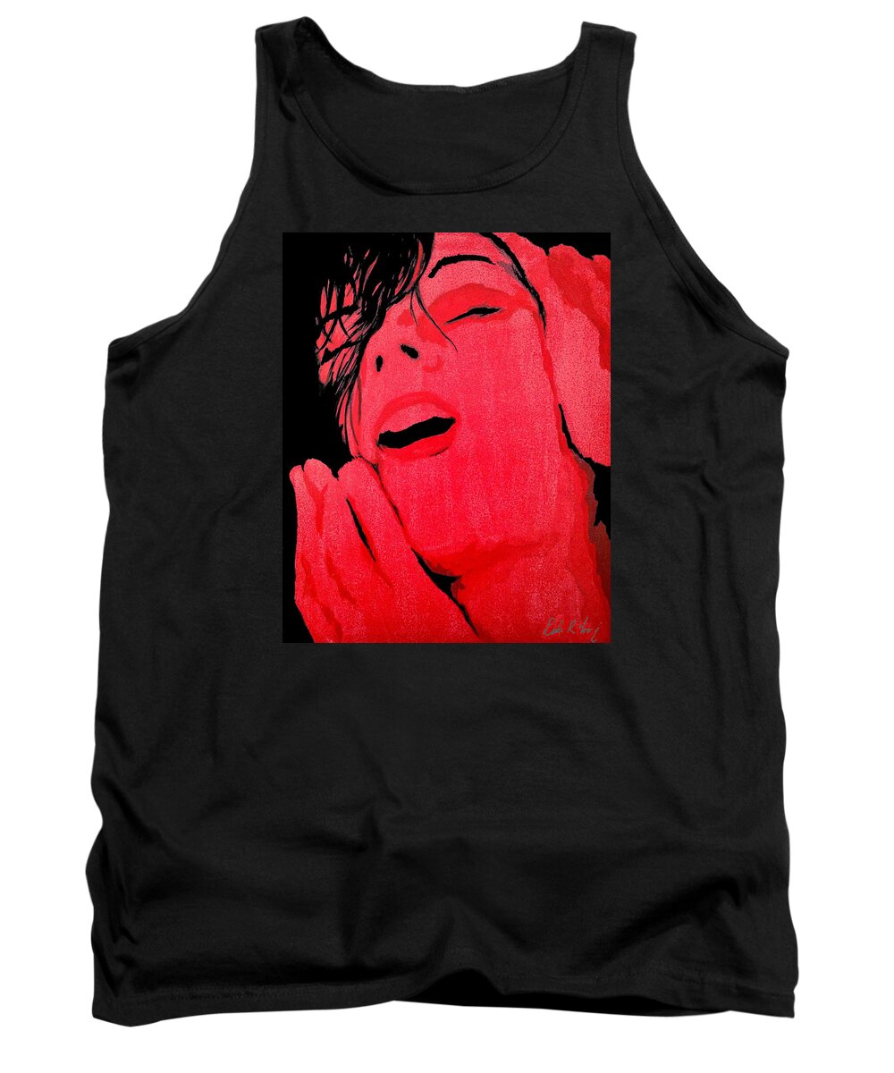 Ecstasy Tank Top featuring the painting The Ecstasy by Dale Loos Jr