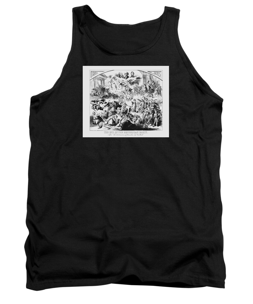 George Washington Tank Top featuring the mixed media The End Of The Republican Party by War Is Hell Store