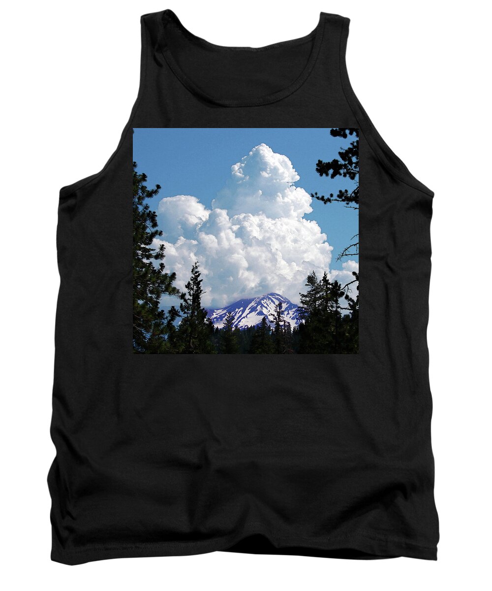 Mountain Tank Top featuring the digital art The Gathering by Vicki Lea Eggen