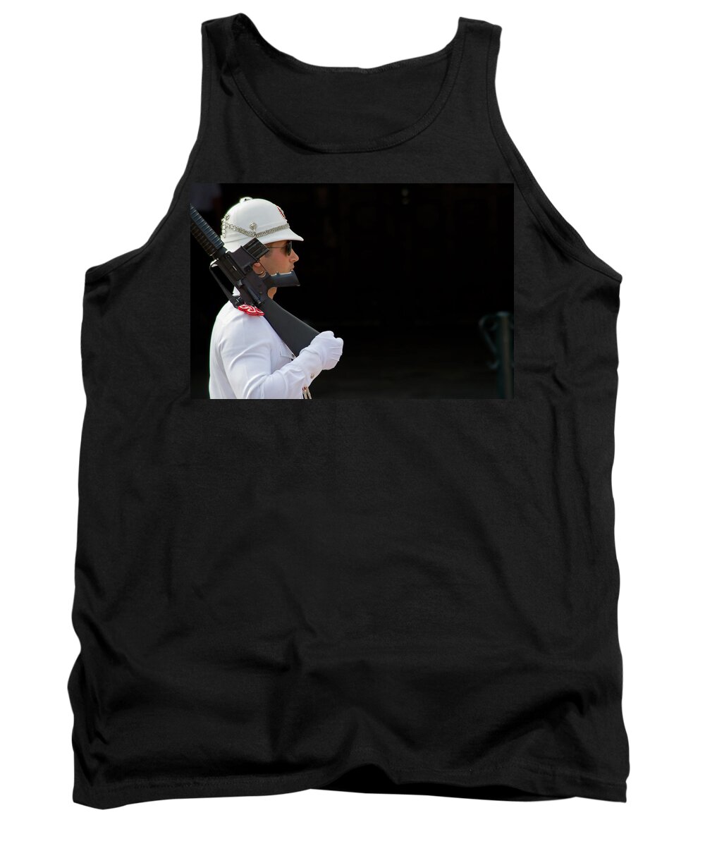 Guard Tank Top featuring the photograph The Guard by Keith Armstrong