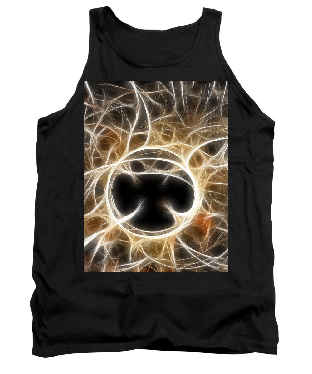 Fractal Tank Top featuring the digital art The Invitation by Holly Ethan
