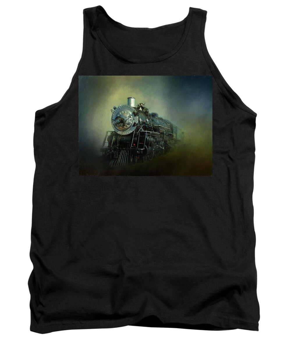 Locomotive Tank Top featuring the photograph The Iron Horse by David and Carol Kelly