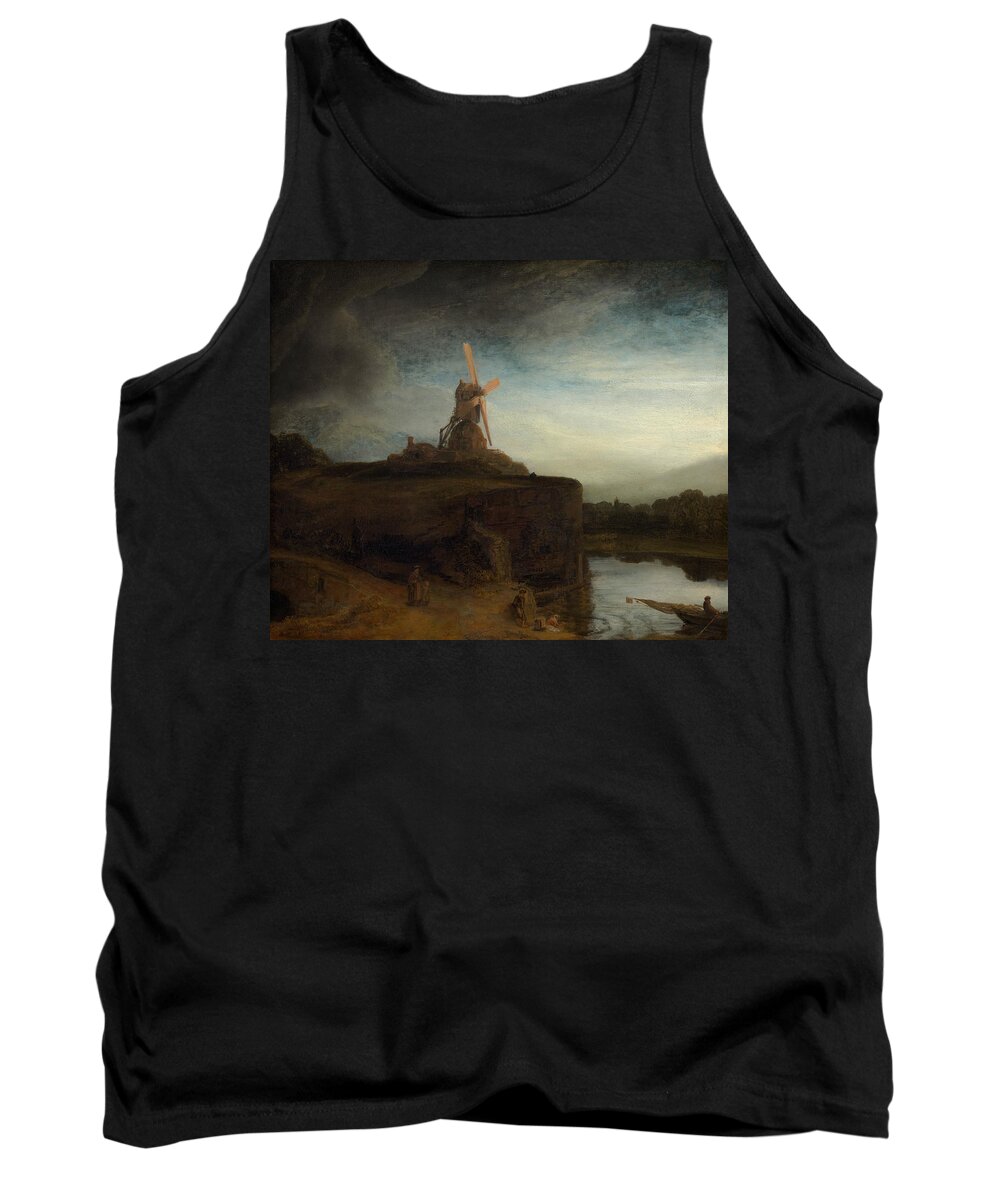 Rembrandt Tank Top featuring the painting The Mill by Rembrandt