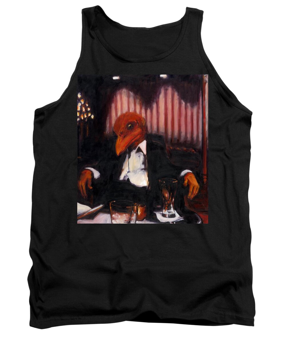Rob Reeves Tank Top featuring the painting The Numbers Man by Robert Reeves