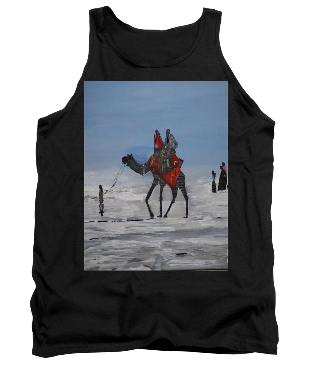 Acrylic Painting Tank Top featuring the painting The Odyssey by Denise Morgan