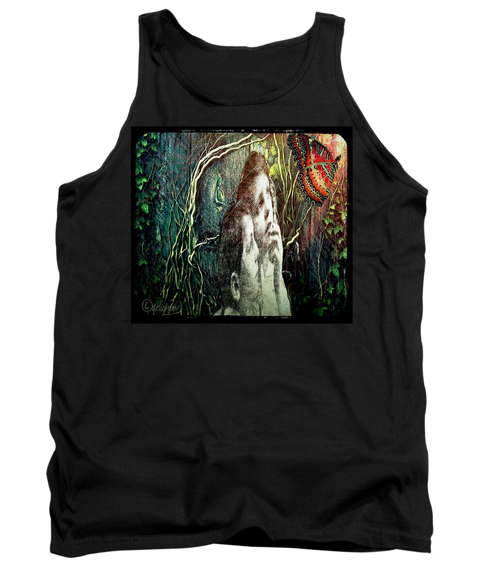 Butterfly Tank Top featuring the digital art The only word... by Delight Worthyn