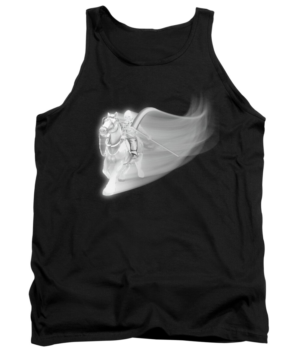Halloween Tank Top featuring the mixed media The Reaper Rides Again by Gravityx9 Designs