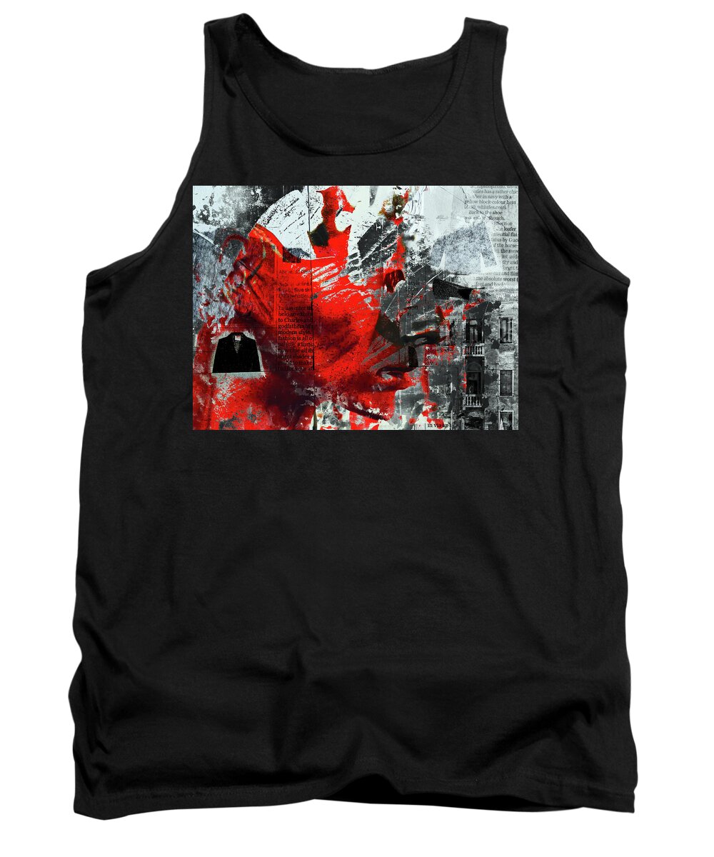 Confusion Tank Top featuring the photograph The red head in confusion by Gabi Hampe