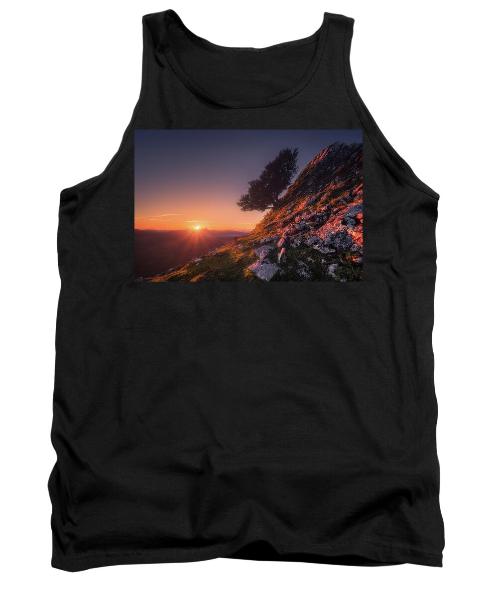 Lonely Tank Top featuring the photograph The sentinel by Mikel Martinez de Osaba