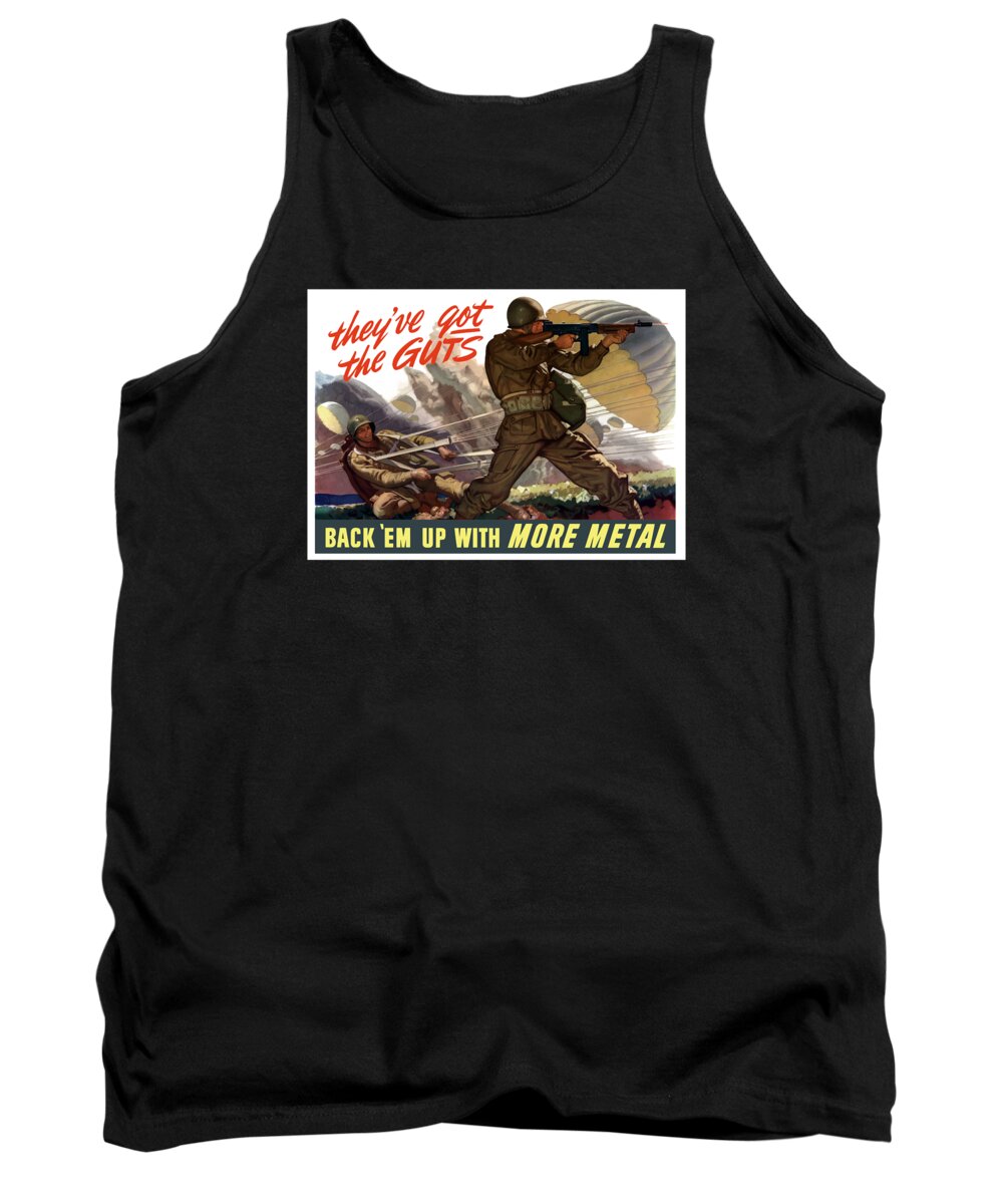 Airborne Tank Top featuring the painting They've Got The Guts by War Is Hell Store