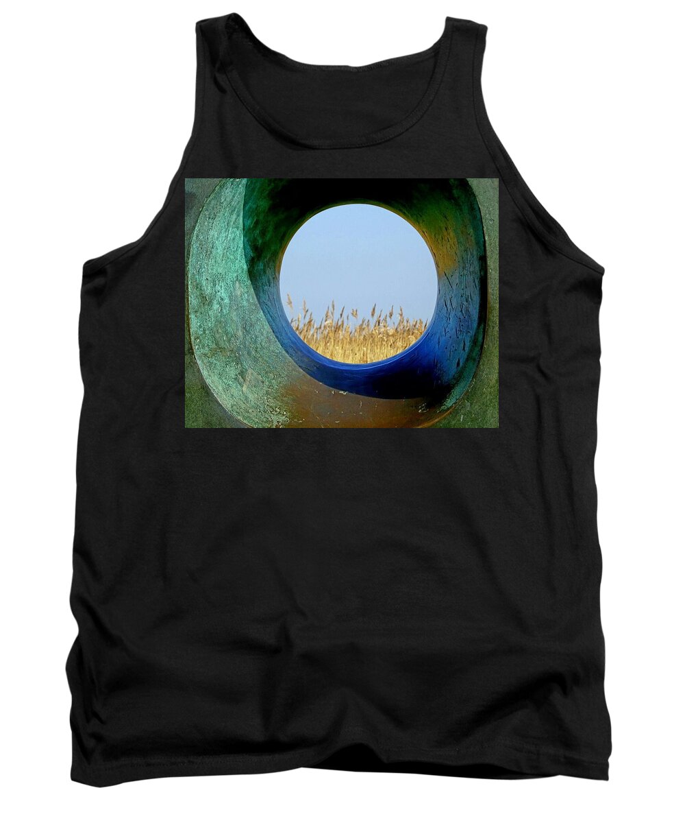 Sculpture Tank Top featuring the photograph Through and beyond by Susan Baker