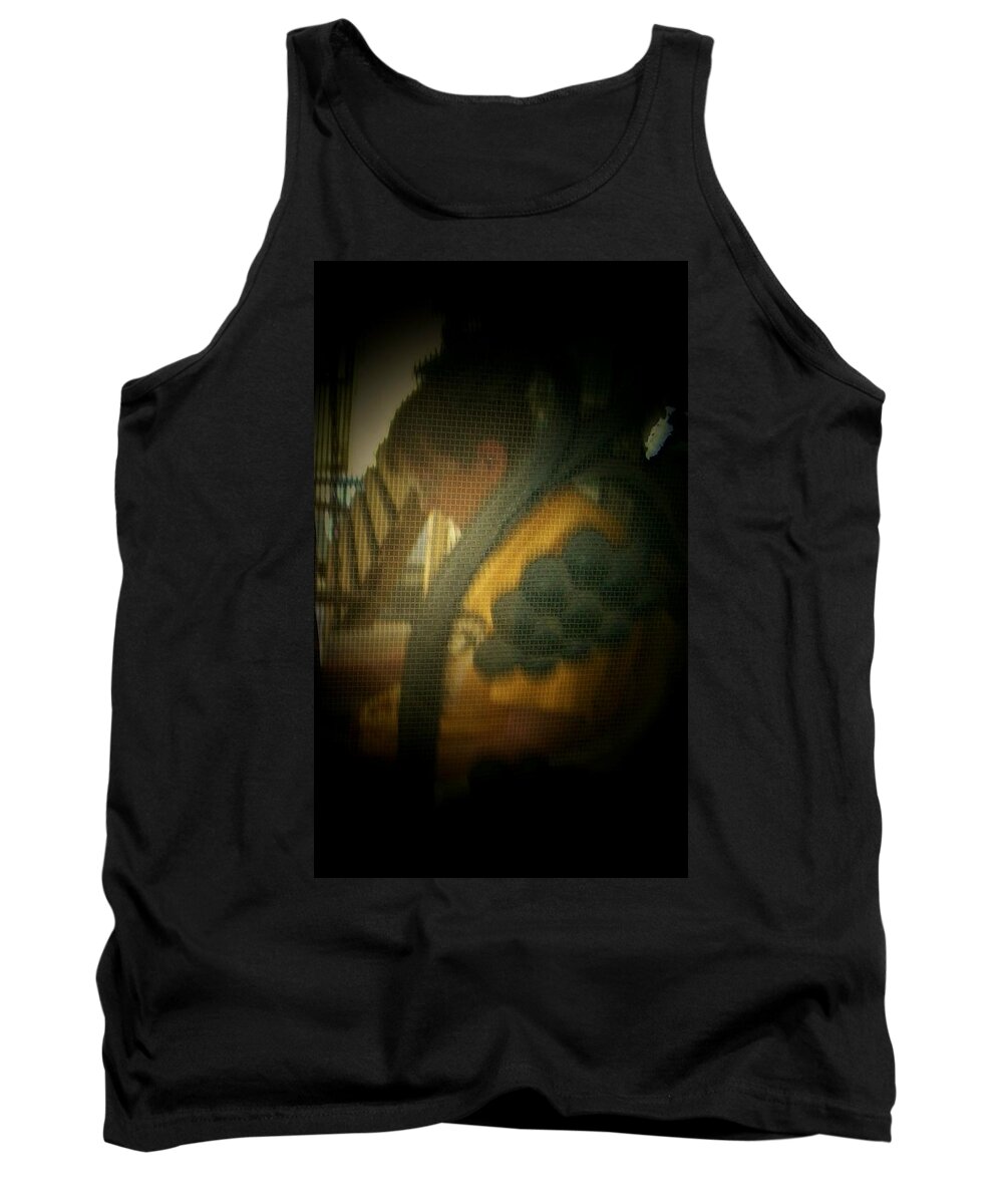 Abstract Tank Top featuring the photograph Through the Screen Door by Lenore Senior