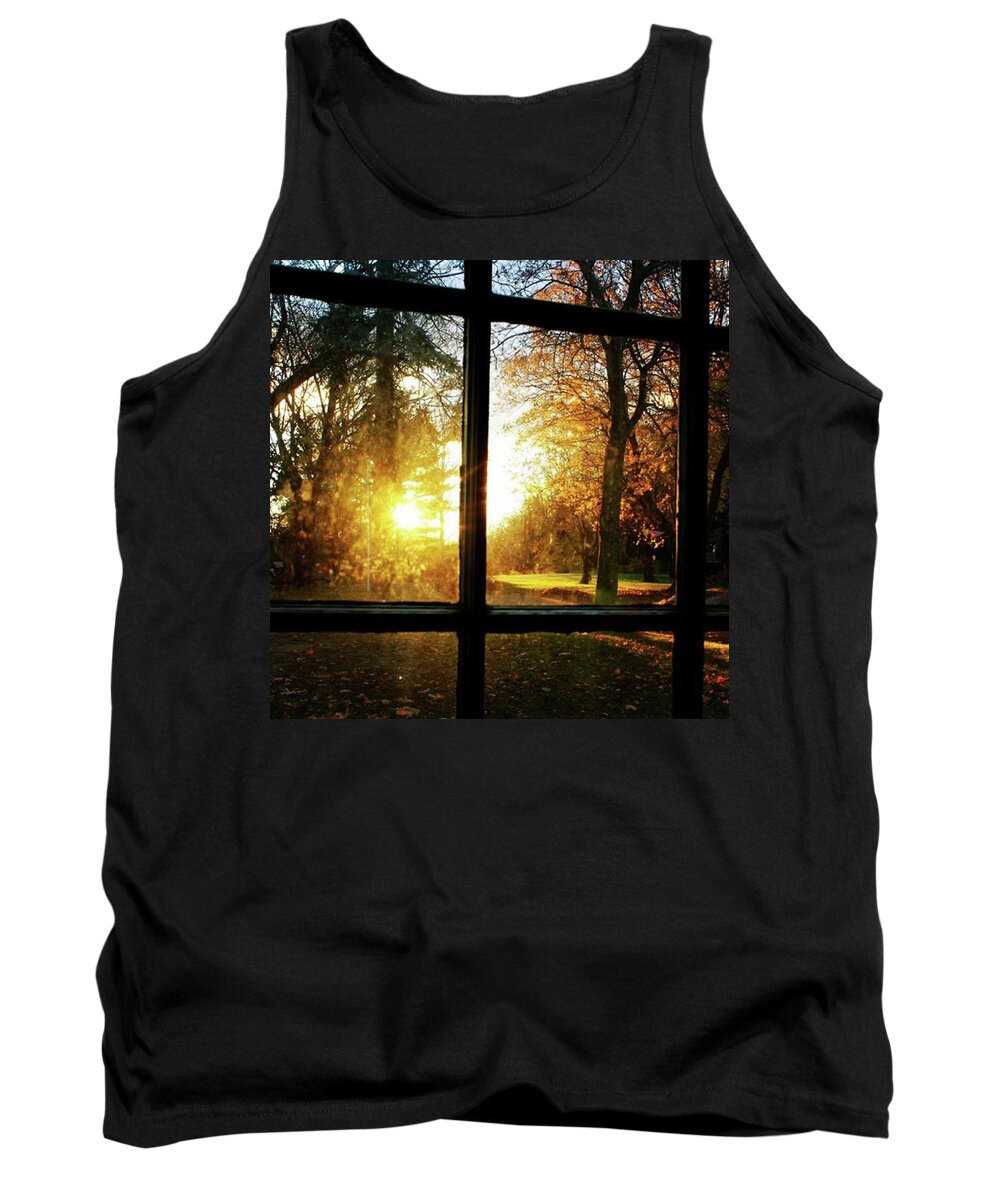 Fall Tank Top featuring the photograph Through The Window by Justin Connor