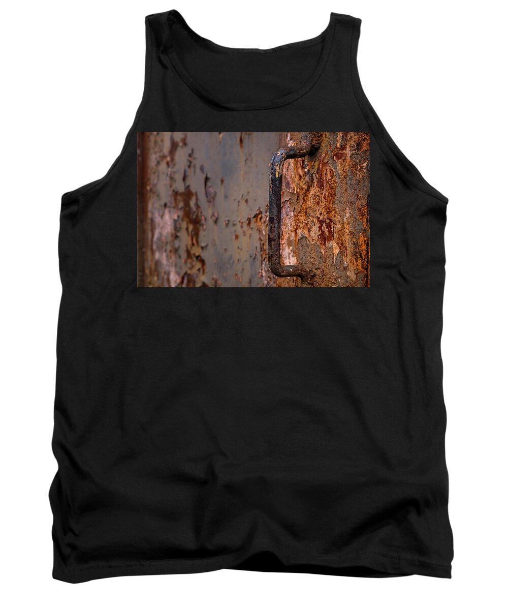 Adult Tank Top featuring the photograph TN State Penitentiary Yard Gate by Brett Engle