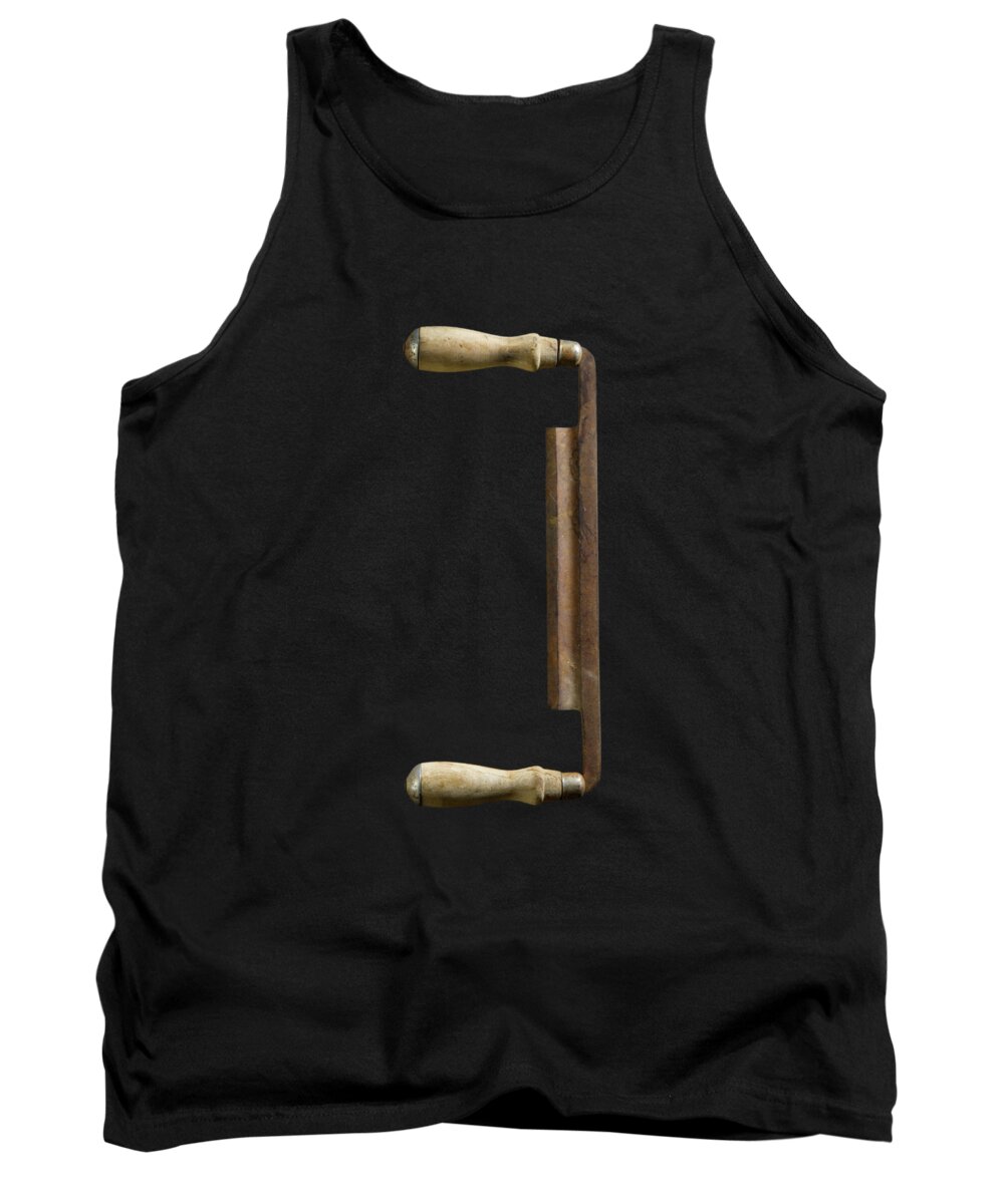 Art Tank Top featuring the photograph Tools On Wood 43 on BW by YoPedro