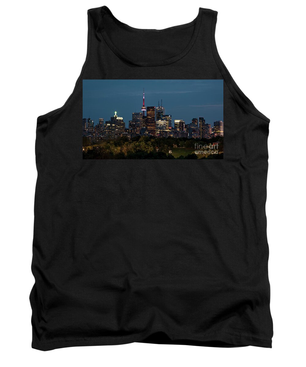 Buildings Tank Top featuring the photograph Toronto cityscape by Audrey Wilkie